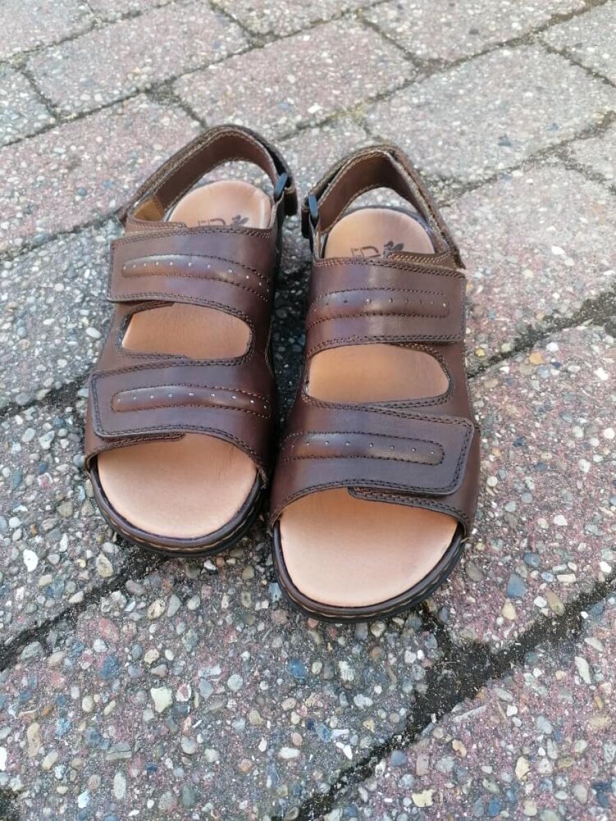 wafer Kom forbi for at vide det Ændringer fra Smart brun herre sandal fra Rieker - 25557-25 - ButikSØS