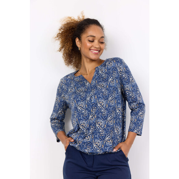 Soyaconcept  - Soyaconcept Bluse Blå Mix