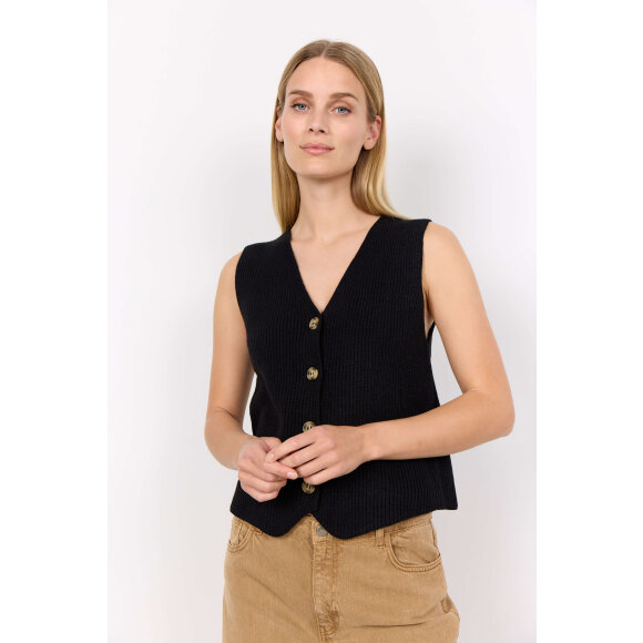 Soyaconcept  - Soyaconcept strik vest sort