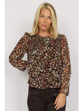 2-Biz - 2-biz bluse  brun mix