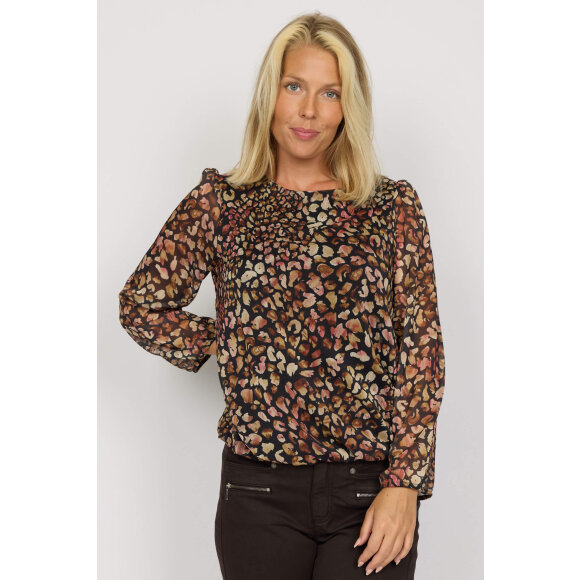 2-Biz - 2-biz bluse  brun mix