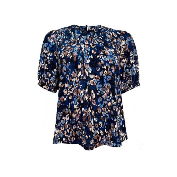 IN FRONT - In front Bluse Navy/Brun