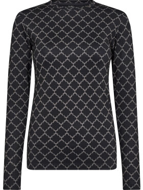 Hype The Detail  - Hype The Detail bluse print sort/grå