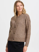 FRANSA - Fransa cardigan melange sand