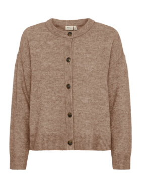 FRANSA - Fransa cardigan melange sand