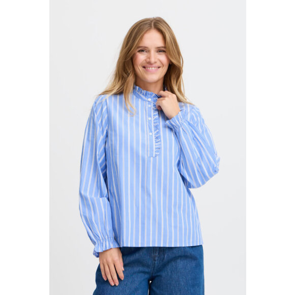 PULZ Jeans - Pulz Bluse blåstribet